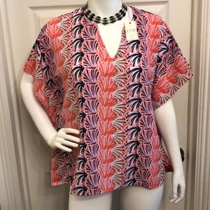 Simply Southern Drape Poncho Style Blouse NWT Size S Boho Hippie Beach S…